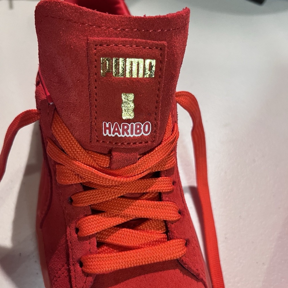 Puma‎ X Hairibo Suede Shoes Red Size 5c - Picture 2 of 8